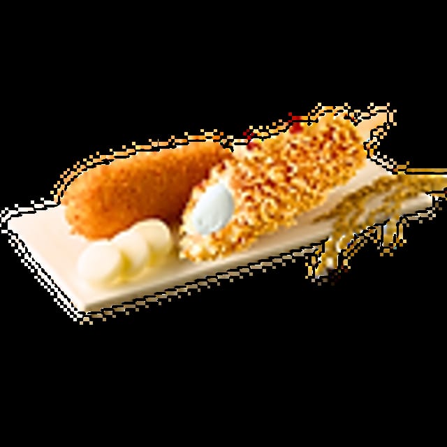 Extra Crispy Ramen Noodle Corndog.
