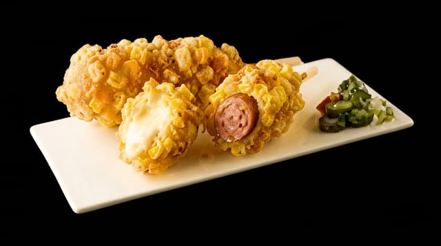 Crispy Potato Half & Half Ricedog.