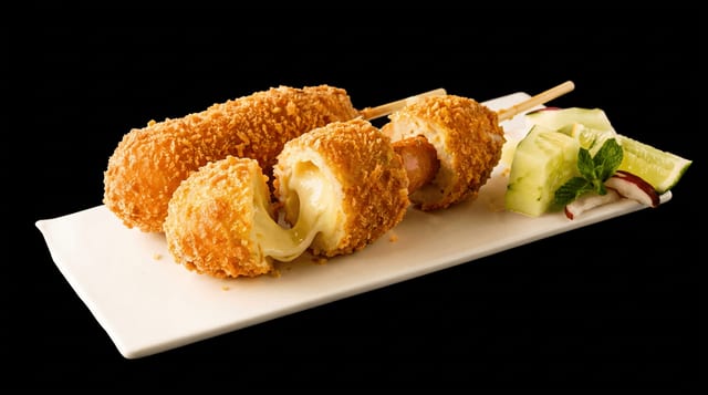 Signature Half & Half Corndog.