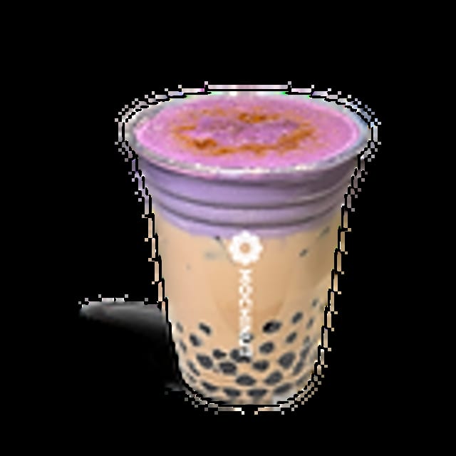 Taro Brûlée Boba Milk Tea.
