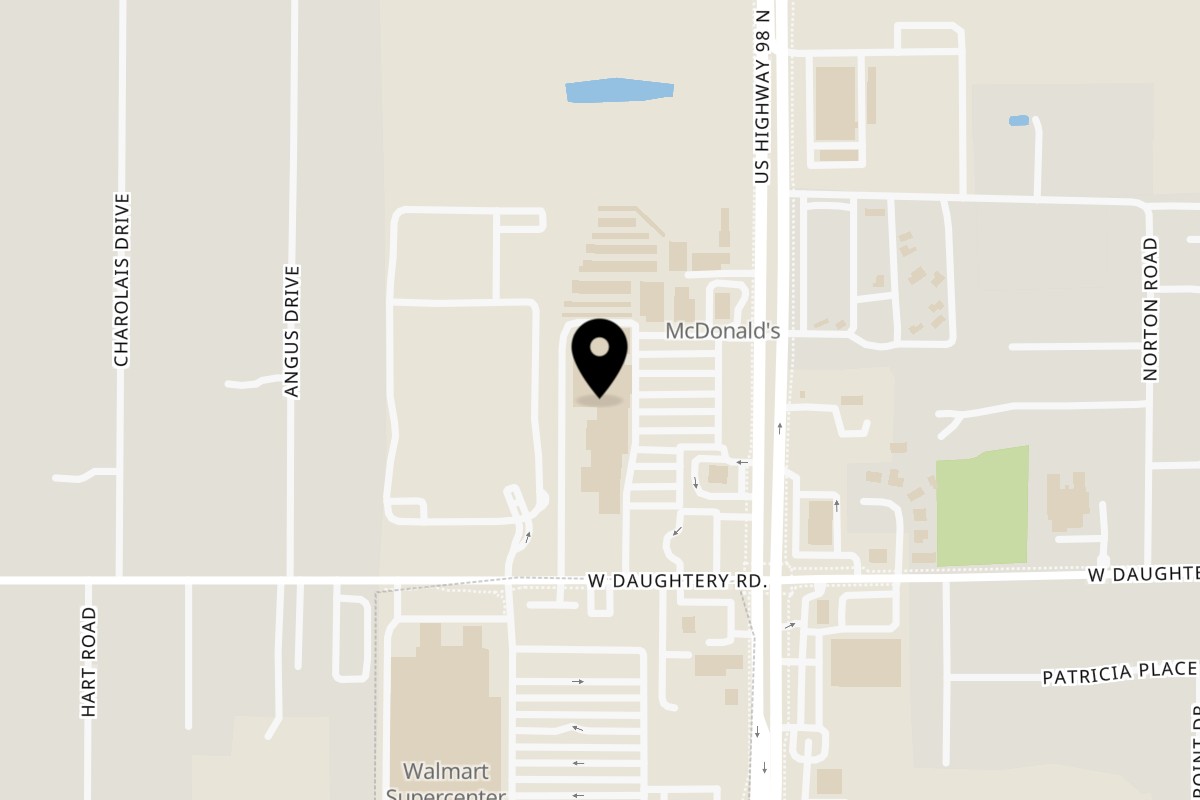Map showing the location of Mochinut Lakeland on 6218 US Hwy 98 N in Lakeland