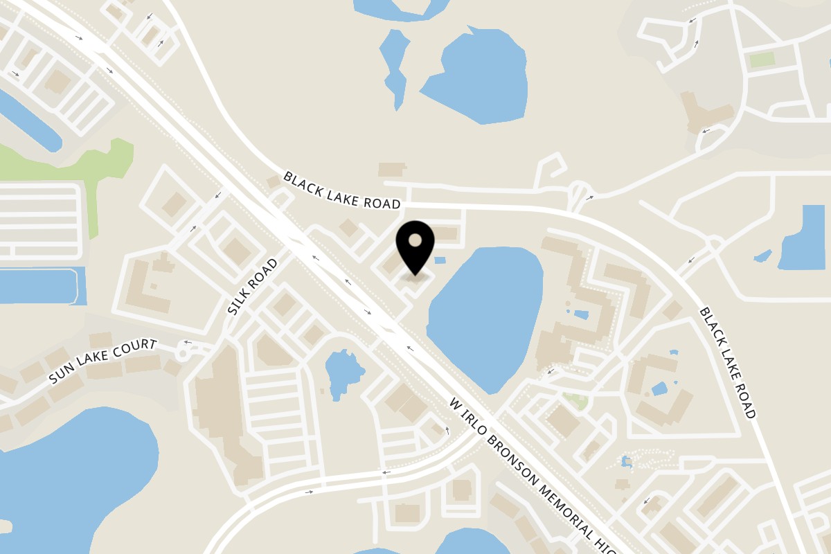 Map showing the location of Mochinut Kissimmee on 7777 W Irlo Bronson Memorial Hwy in Kissimmee