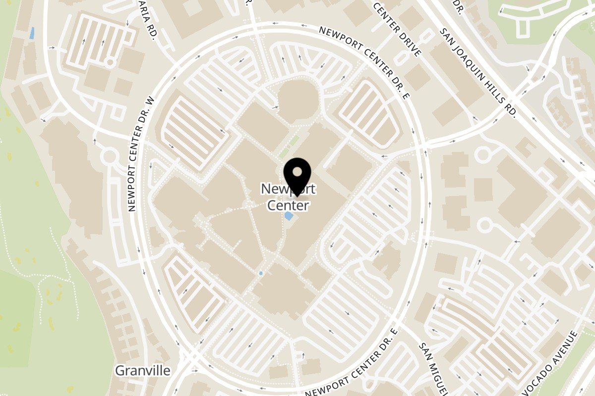 Map showing the location of Mochinut Newport Beach on 401 Newport Center Dr Ste #A106 in Newport Beach