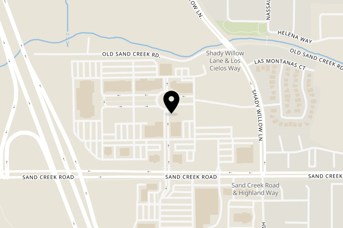 Map showing the location of Mochinut Brentwood on 2455 Sand Creek Rd Ste 108 in Brentwood