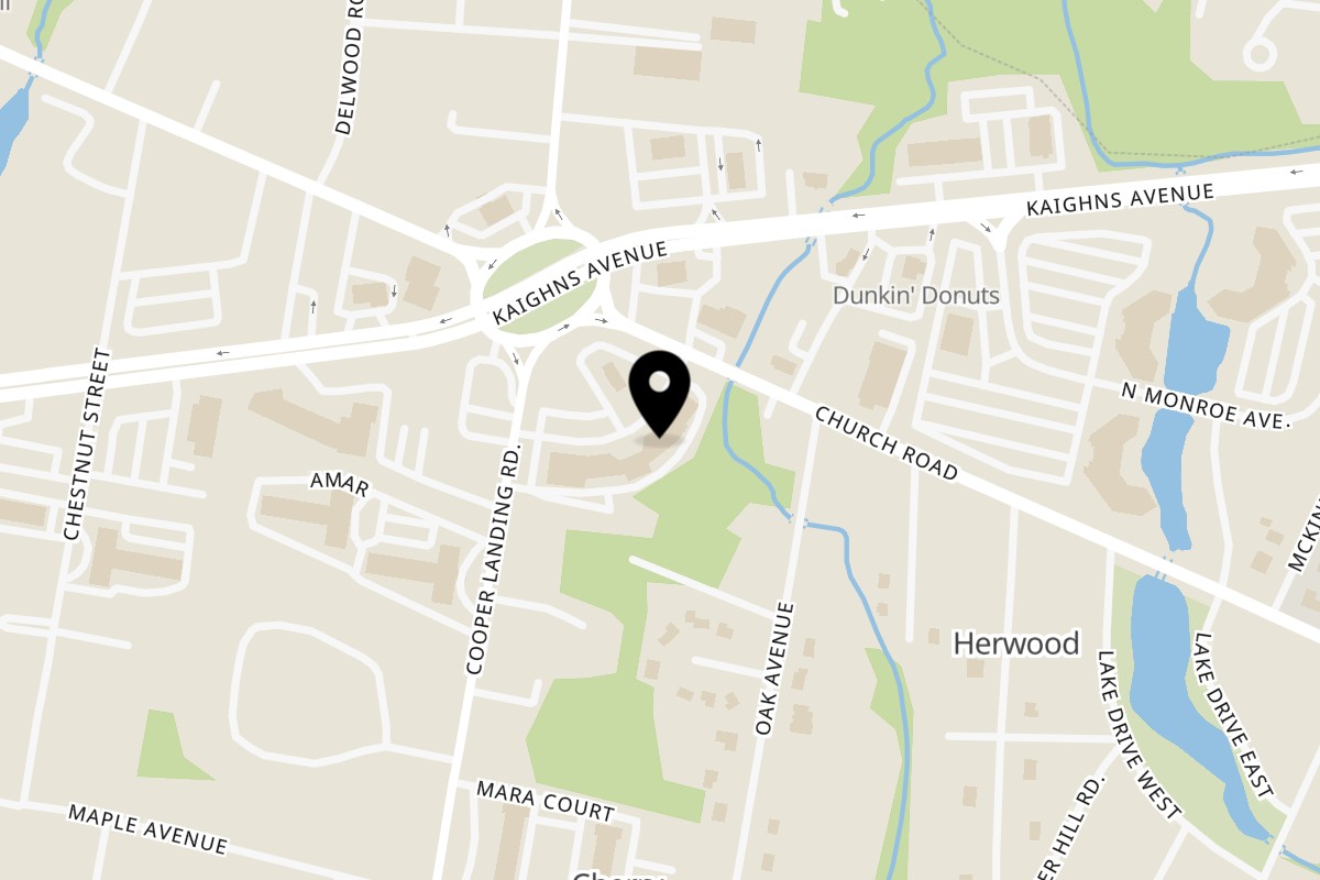 Map showing the location of Mochinut Cherry Hill on 871 Cooper Landing Rd in Cherry Hill Township