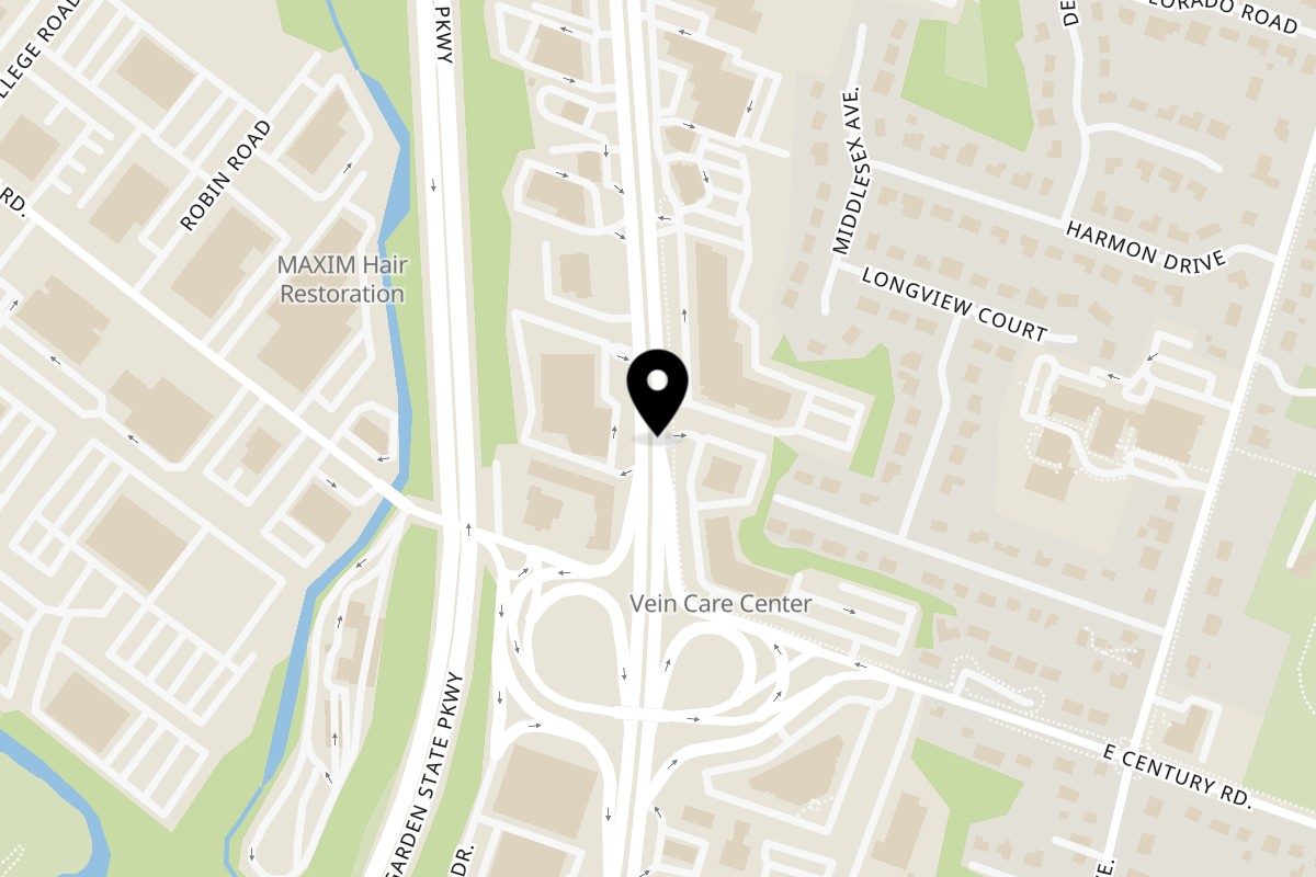 Map showing the location of Mochinut Paramus on 60 NJ-17 N in Paramus