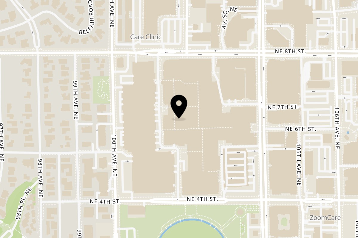 Map showing the location of Mochinut Bellevue Square on 2039 Bellevue Square Ste 2039 in Bellevue